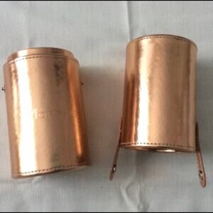 Morphe Copper Colored Brush/Pencil Tube Holder Travel Case IMMACULATE!